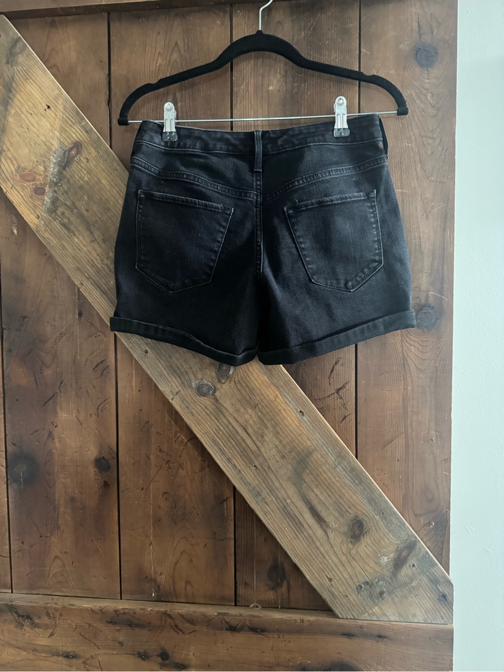 Mossimo Supply Co. Black High-Rise Jean Shorts - Picture 2 of 4